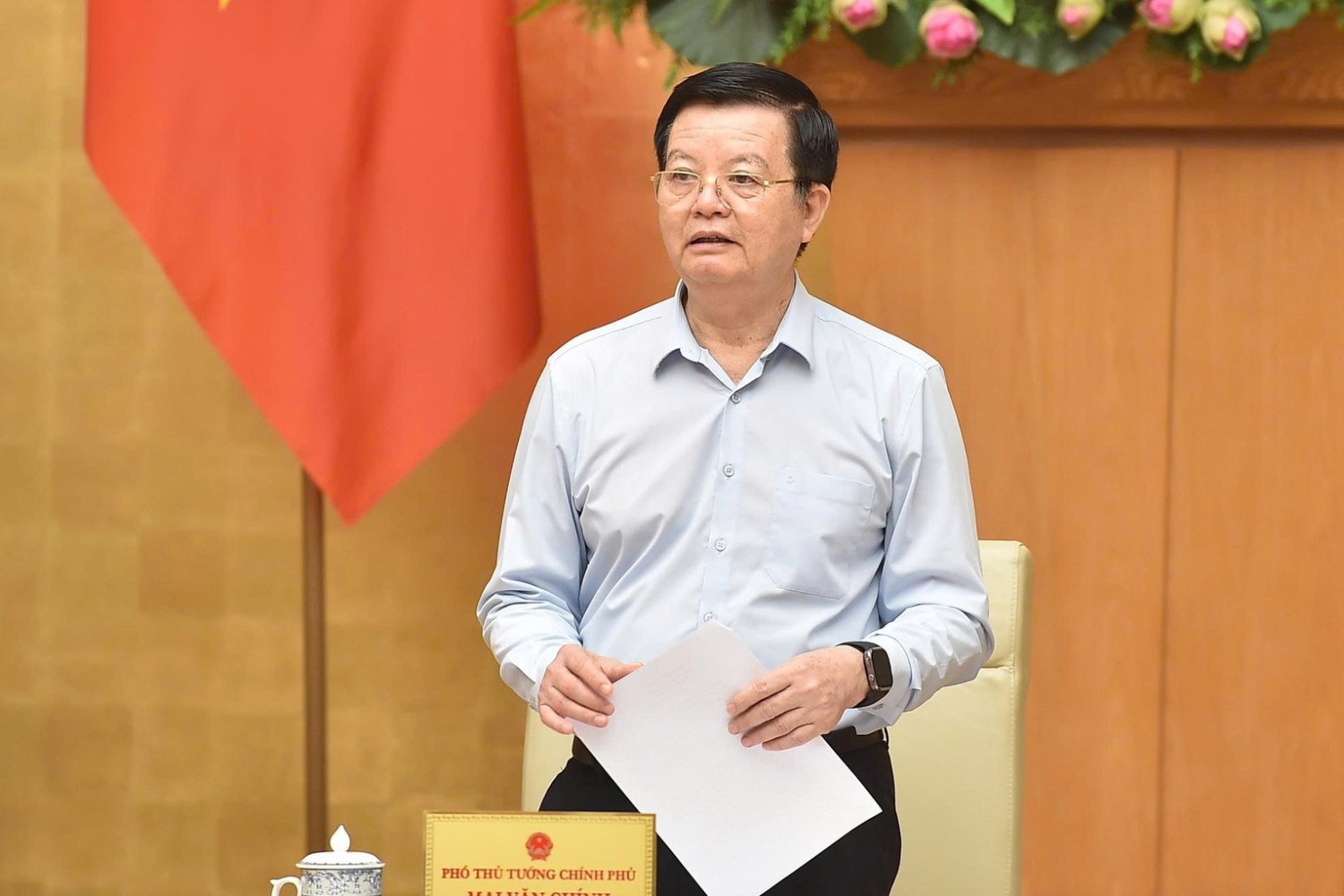 Deputy Prime Minister Mai Van Chinh emphasized the highest determination to successfully organize the exhibition to celebrate the 80th anniversary of the National Day. Photo: VGP