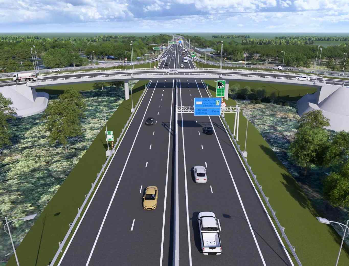 Perspective of the Ho Chi Minh City Ring Road 4 project. Photo: Dinh Trong