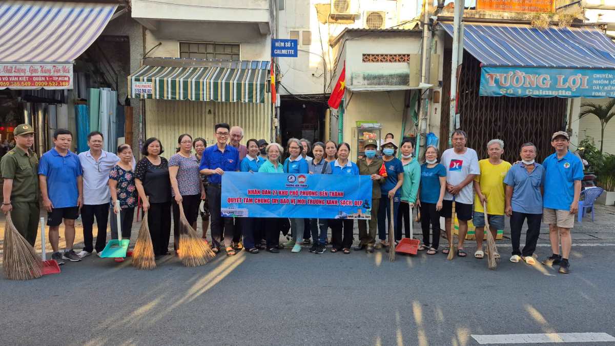 Mat tran To Quoc phuong Ben Thanh cung Hoi Lien hiep phu nu cua phuong day manh chuyen doi so trong cong tac an sinh trong thoi gian toi. Anh: Hong Nhung