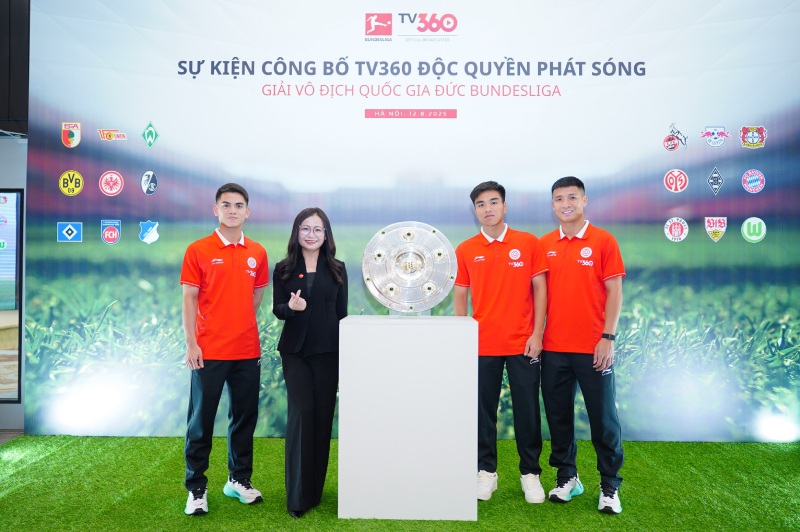 Cac cau thu The Cong Viettel tham du su kien. Anh: TCVT