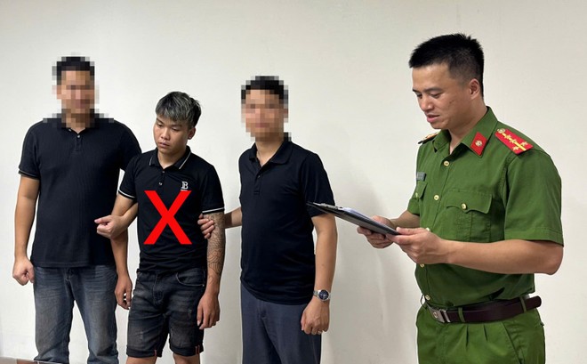Pham Hoang Hai Nam tai Co quan cong an tinh Lao Cai. Anh: Cong an Lao Cai