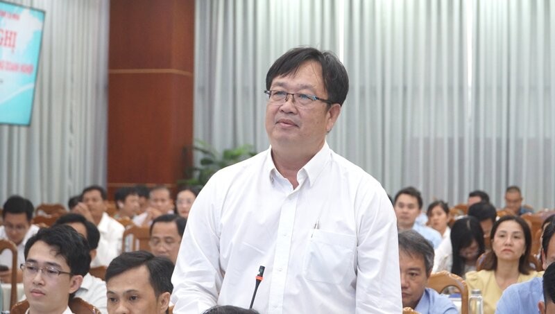 Ong Phan Van Tam, Tap doan Minh Phu Ca Mau phat bieu ve chuyen doi so tai doanh nghiep. Anh: Nhat Ho