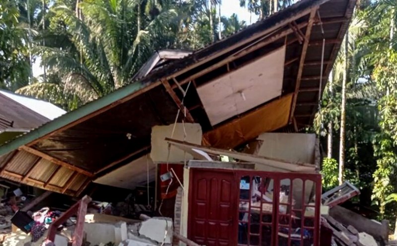 Results of an earthquake in Indonesia in 2022. Photo: Xinhua