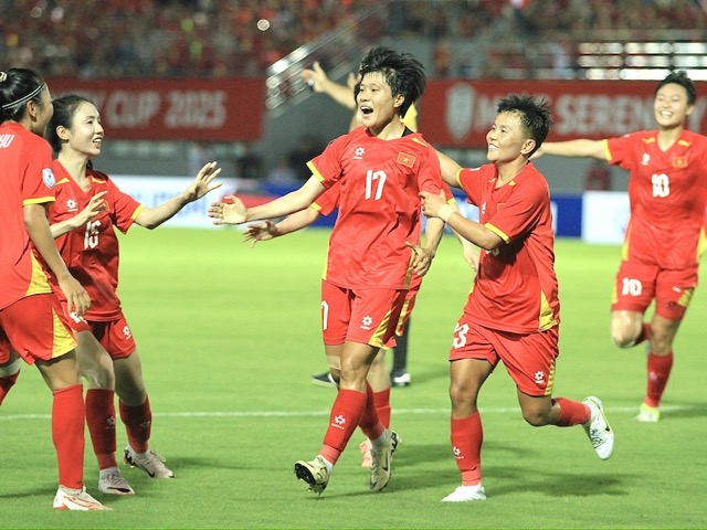 Tuyen nu Viet Nam an mung ban mo ti so. Anh: Mai Huong