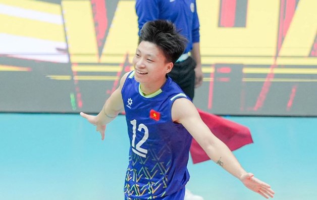 Ms. Dang Thi Hong of the Vietnam U21 Women's Volleyball Team. Photo: VFV