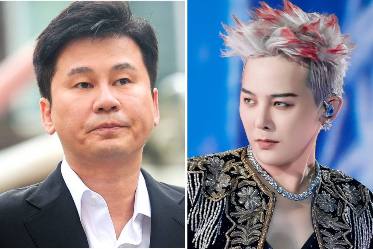 Yang Hyun Suk and G-Dragon. Photo: YG/ Galaxy