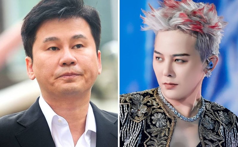 Yang Hyun Suk and G-Dragon. Photo: YG/ Galaxy