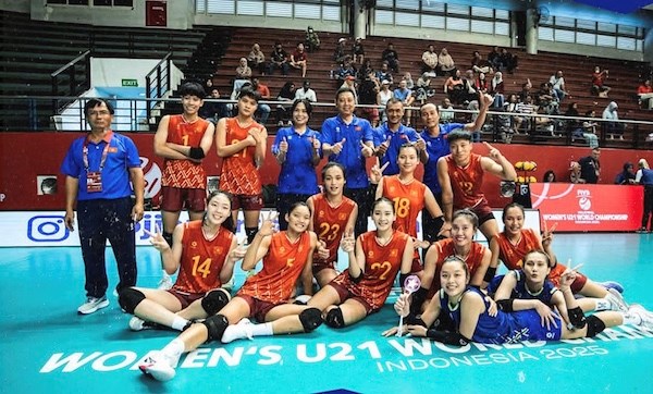 The U21 Vietnam volleyball team unfortunately lost three matches. Photo: FIVB