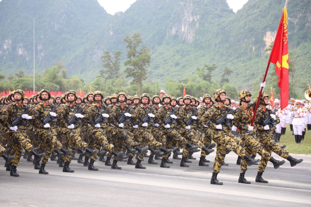 Khoi chien si phong hoa dieu binh. Anh: Tran Vuong