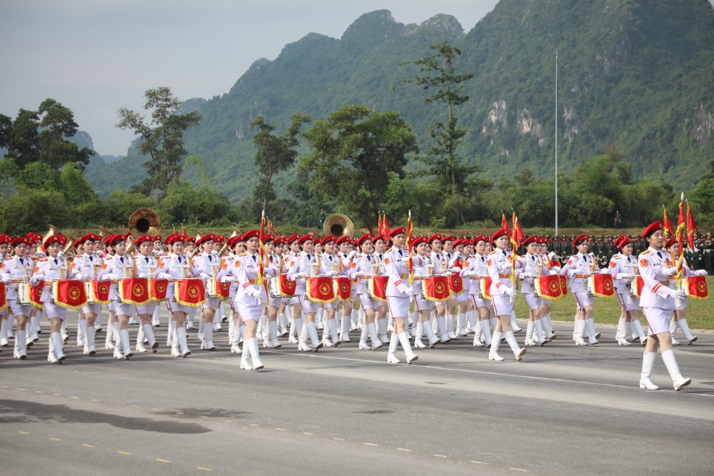 Khoi nu chien si quan nhac. Anh: Tran Vuong