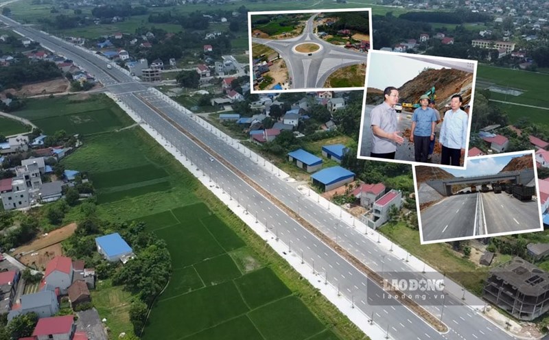 The appearance of the billion-dong connecting road after more than 3 years of construction. Photo: Nguyen Hoan.