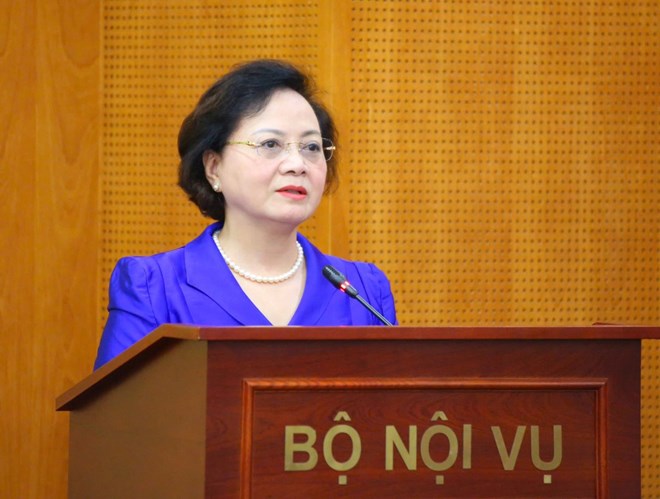 Minister of Home Affairs Pham Thi Thanh Tra. Photo: Tong Giap