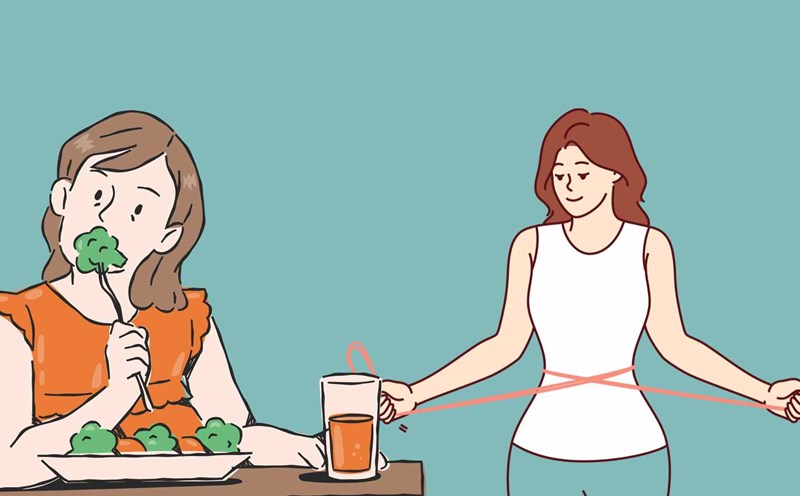 Eat well but still keep the ideal waist. Graphic photo: Hoang Loc