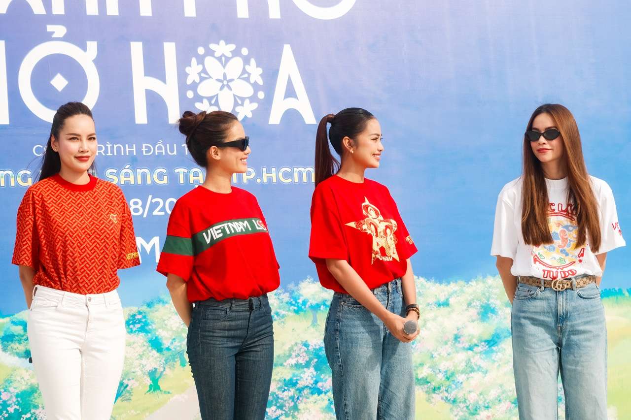 Cac nghe si tham gia du an cong dong. Anh: Ban to chuc.