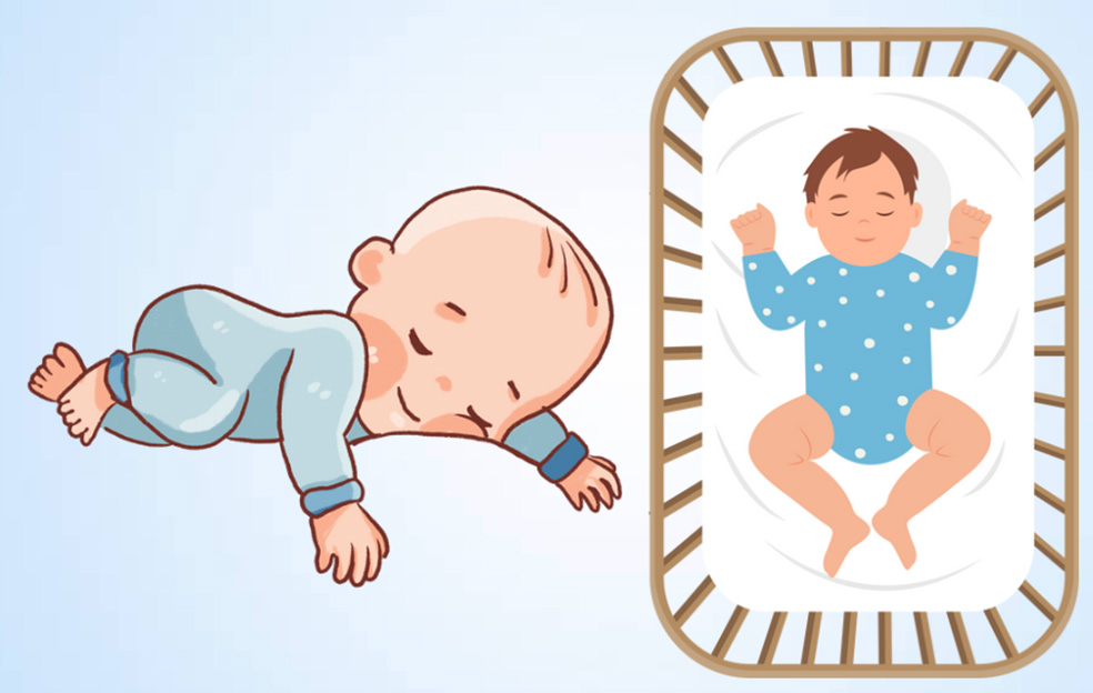 Experts share the reason why newborns sleep on a mattress. Graphics: Thien Nhan