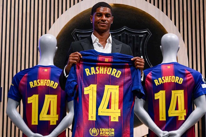 Marcus Rashford la su bo sung dang chu y nhat cua Barcelona trong mua he 2025. Anh: AFP