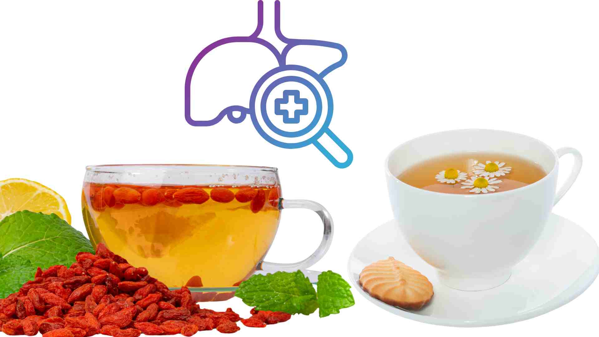 Some types of tea are good for the liver. Graphics: Ha May