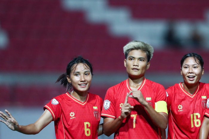 Video of the Myanmar - Philippines women's team goal (1-1)