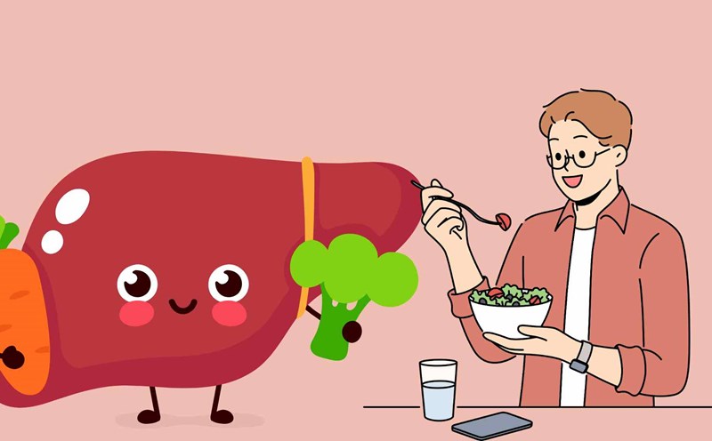 Some simple habits every day can help the liver eliminate toxins effectively. Graphic photo: Huong Giang