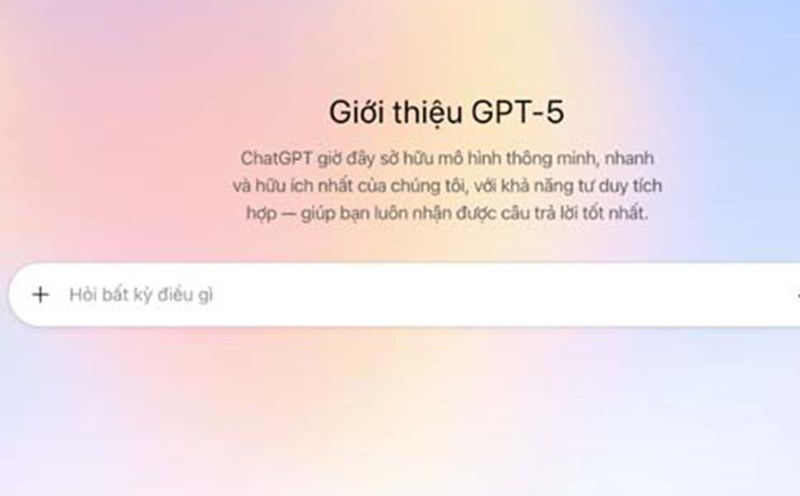 ChatGPT GPT-5 launches three new modes but only allows users to pay. Photo: Quang Minh