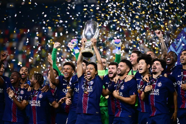 PSG won the European Super Cup. Photo: AFP