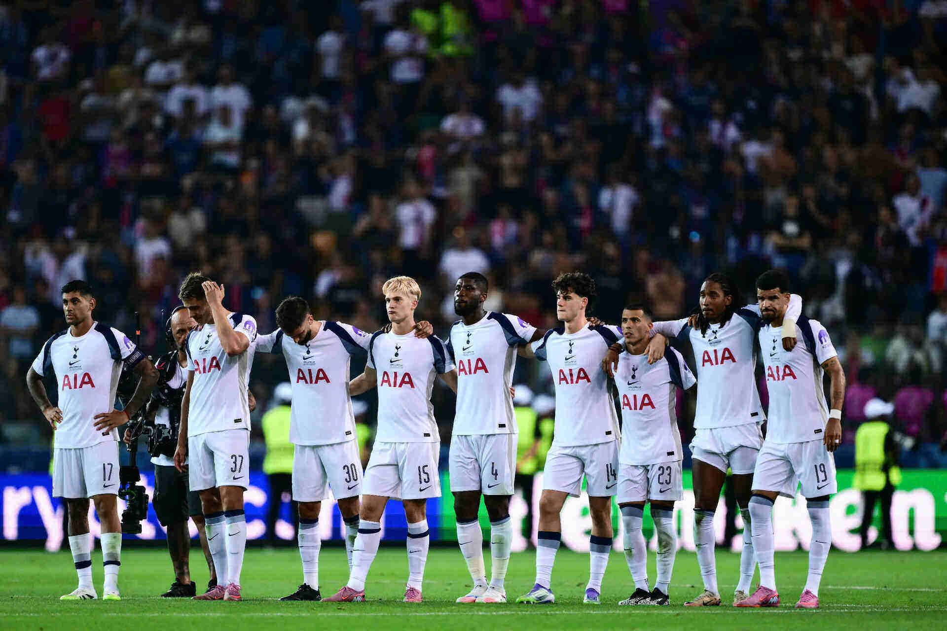 El Tottenham pierde ante el PSG en la tanda de penaltis. Foto: AFP