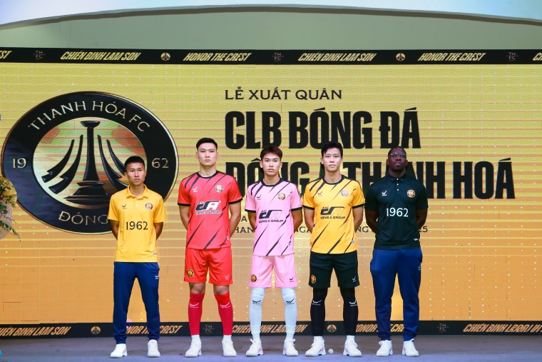 Mau ao thi dau cua Thanh Hoa tai V.League 2025-2026. Anh: Nhu Dat