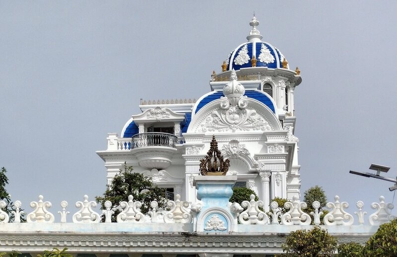 La villa considerada la mas hermosa de Ca Mau cuando se construyo en 2023. Foto: Nhat Ho