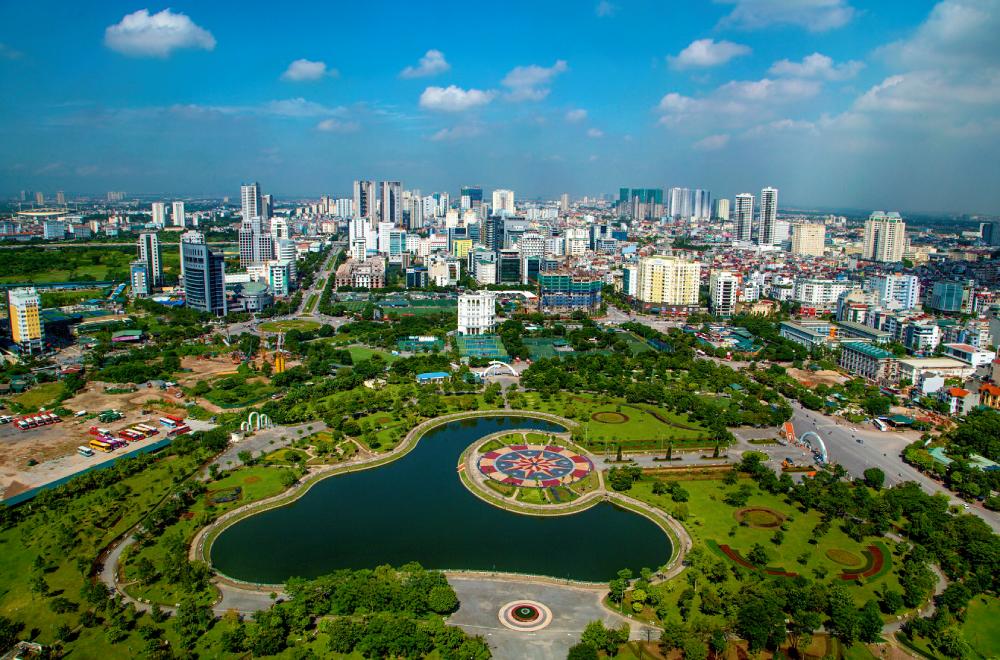Review and adjust the planning of provinces and cities in accordance with the new administrative boundaries. In the photo, a corner of Hanoi seen from above. Photo: Hanoi.gov.vn