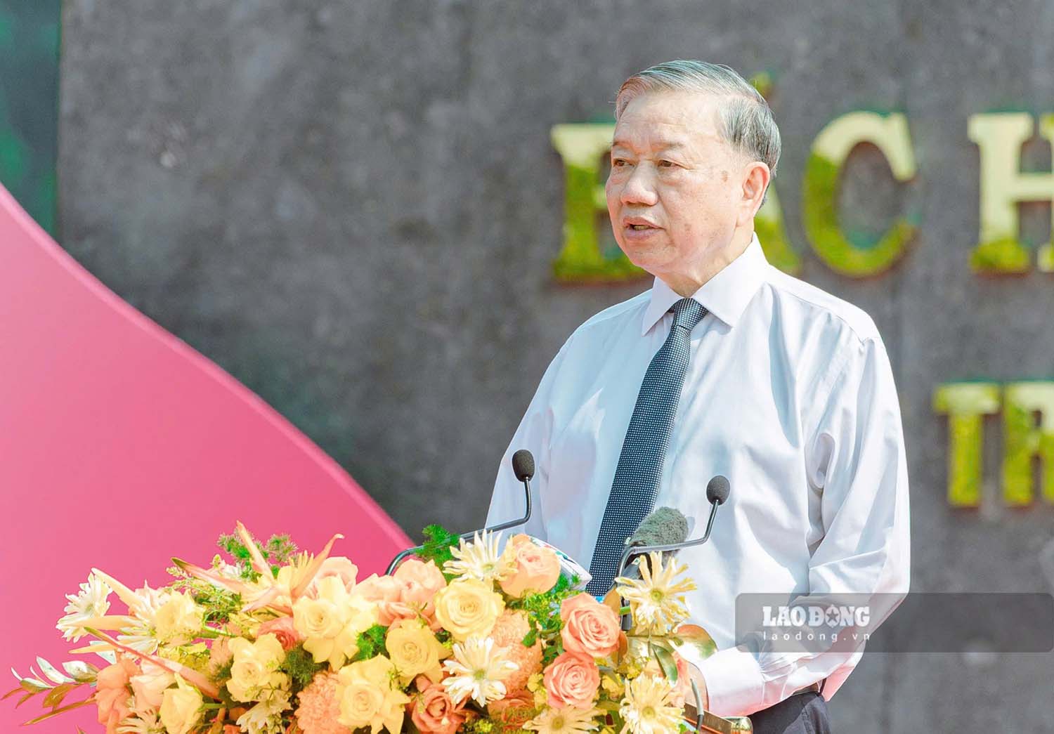 Tong Bi thu To Lam phat bieu tai chuong trinh. Anh: Nguyen Tung.