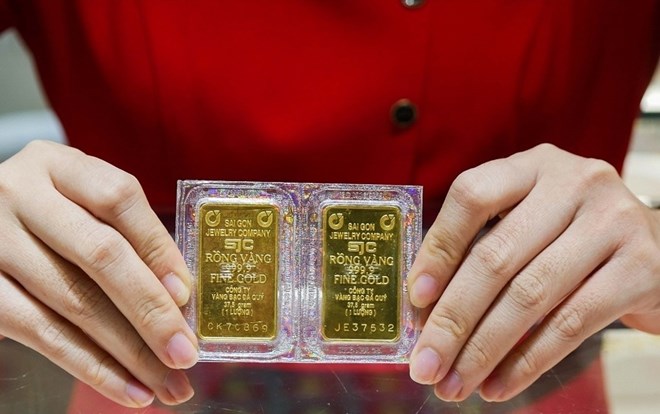 SJC gold bar price today increased strongly. Photo: Phan Anh