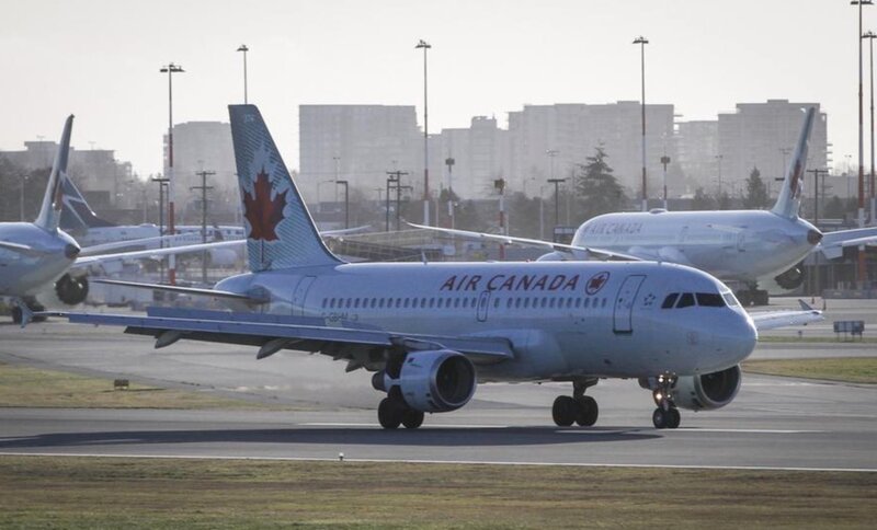 에어 캐나다 항공기. 이 항공사는 직원 파업 위험으로 인해 대량 취소해야 했습니다. 사진: 신화통신
