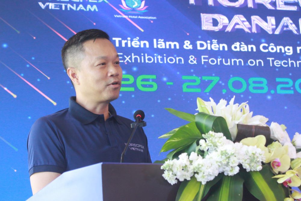 Chuong trinh cong bo su kien HorecFex 2025 - Trien lam va Dien dan cong nghe, doi moi sang tao nganh HORECA vao chieu ngay 14.8. Anh: Tran Thi