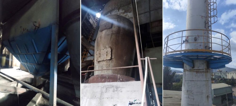 Da Nangは、先取特権のChieu工業団地で排出を検証しました。写真：朗読を書く