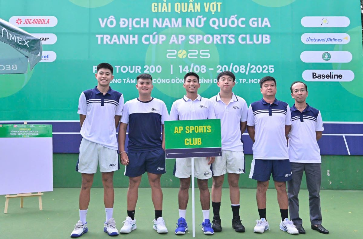 The VTF Pro Tour 200 tennis tournament attracts many of Vietnam's top players to participate. Photo: VTF