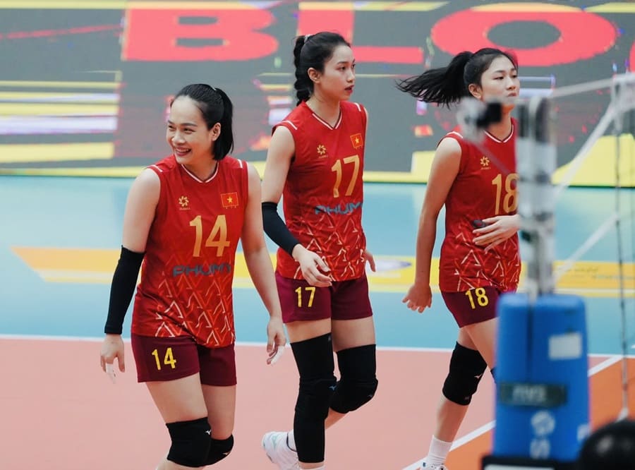 The Vietnam women's volleyball team will play friendly matches with Spain and Kenya at home. Photo: VFV