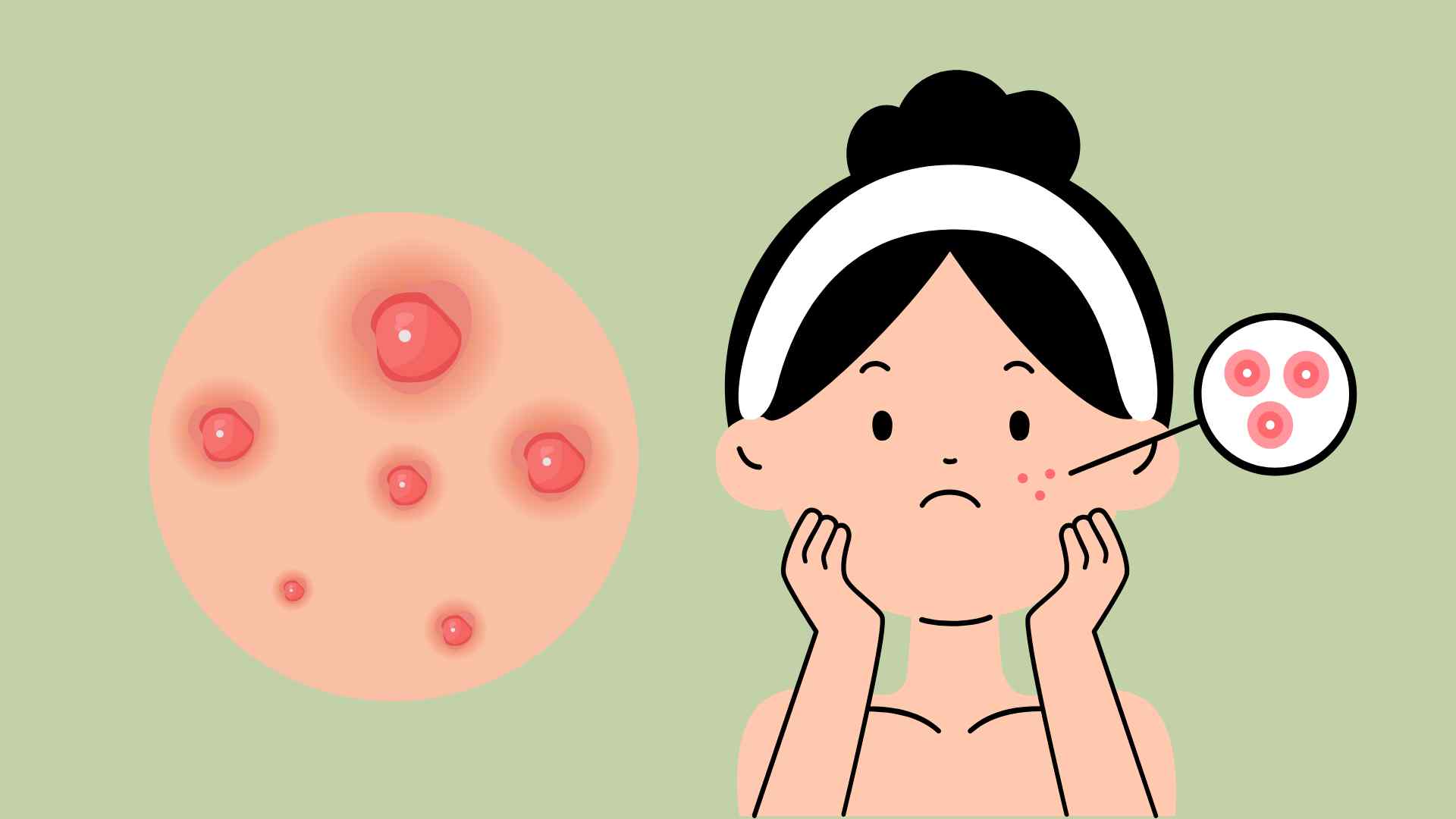 Acne is a obsession for many women. Graphic photo: Hoang Loc