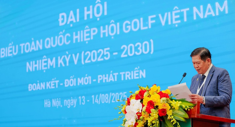 Mr. Le Kien Thanh is the Chairman of the Vietnam Golf Association for the 5th term. Photo: VGA