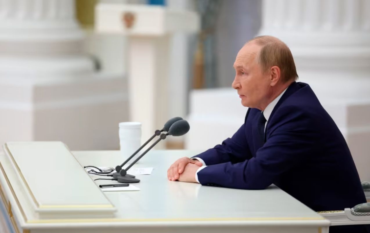Russian President Vladimir Putin chaired a senior leadership meeting on August 14. Photo: Kremlin