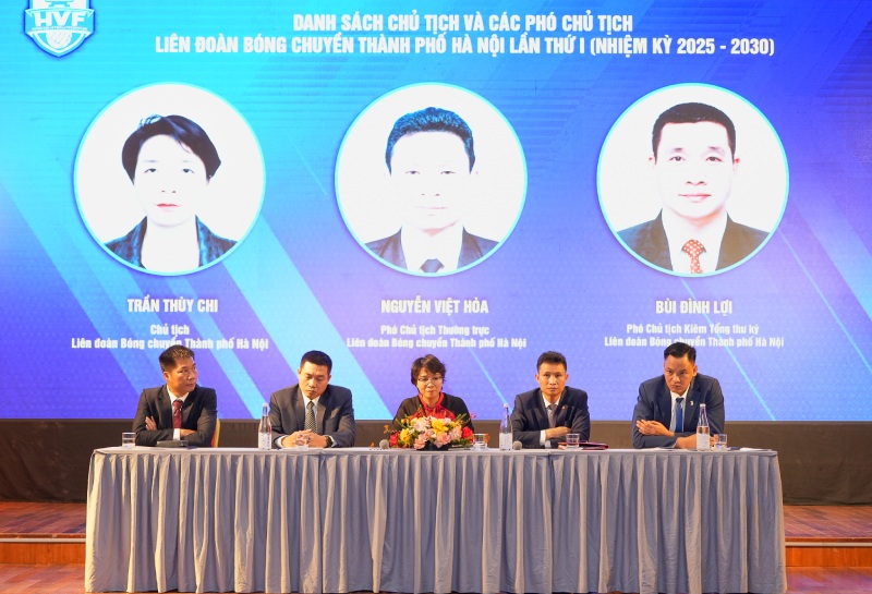 Dai hoi thanh lap Lien doan bong chuyen Ha Noi. Anh: BCVN