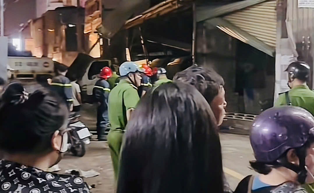The explosion occurred in Ho Chi Minh City. Photo: Dong Hoang