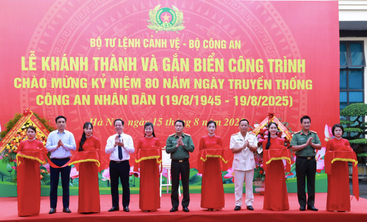 Inauguration ceremony of the Ba Dinh Political Region Command Center. Photo: Ministry of Public Security