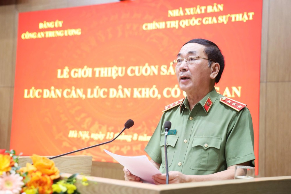 Thuong tuong, PGS.TS. Tran Quoc To - Uy vien Trung uong Dang, Pho Bi thu Dang uy Cong an Trung uong, Thu truong Bo Cong an. Anh: Tran Vuong
