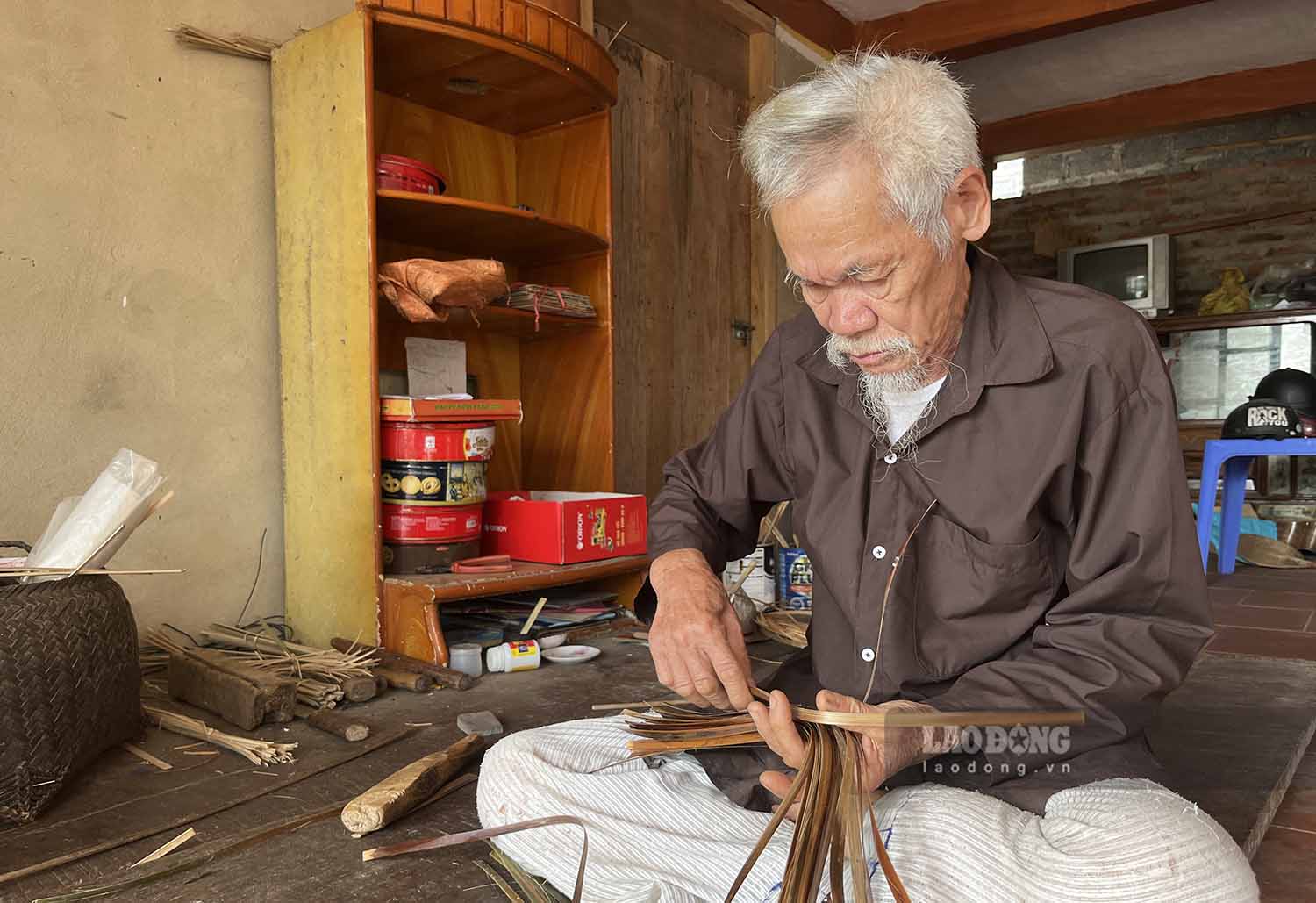Cu Hoang Ngoc, nguoi cuoi cung tai lang Tan Trao duoc chung kien su kien Quoc dan Dai hoi Tan Trao. Anh: Nguyen Tung.