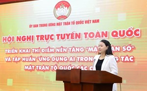 Tập huấn ứng dụng AI trong công tác mặt trận Tổ quốc các cấp