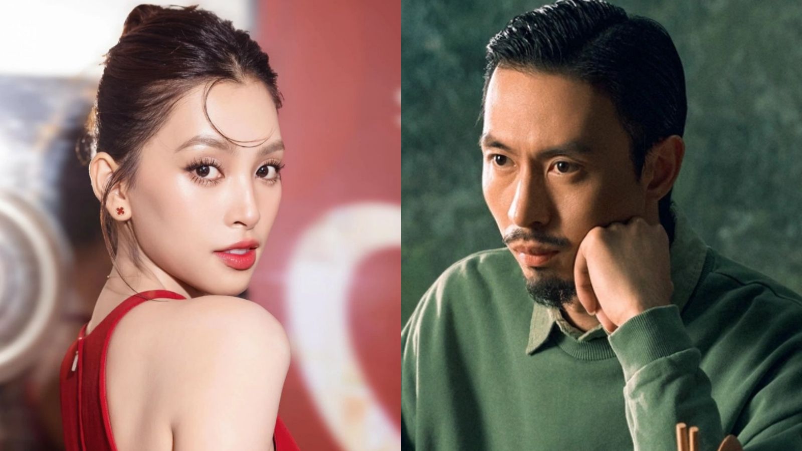 Miss Tieu Vy and rapper Den Vu. Photo: Interviewee/MV Vi nha