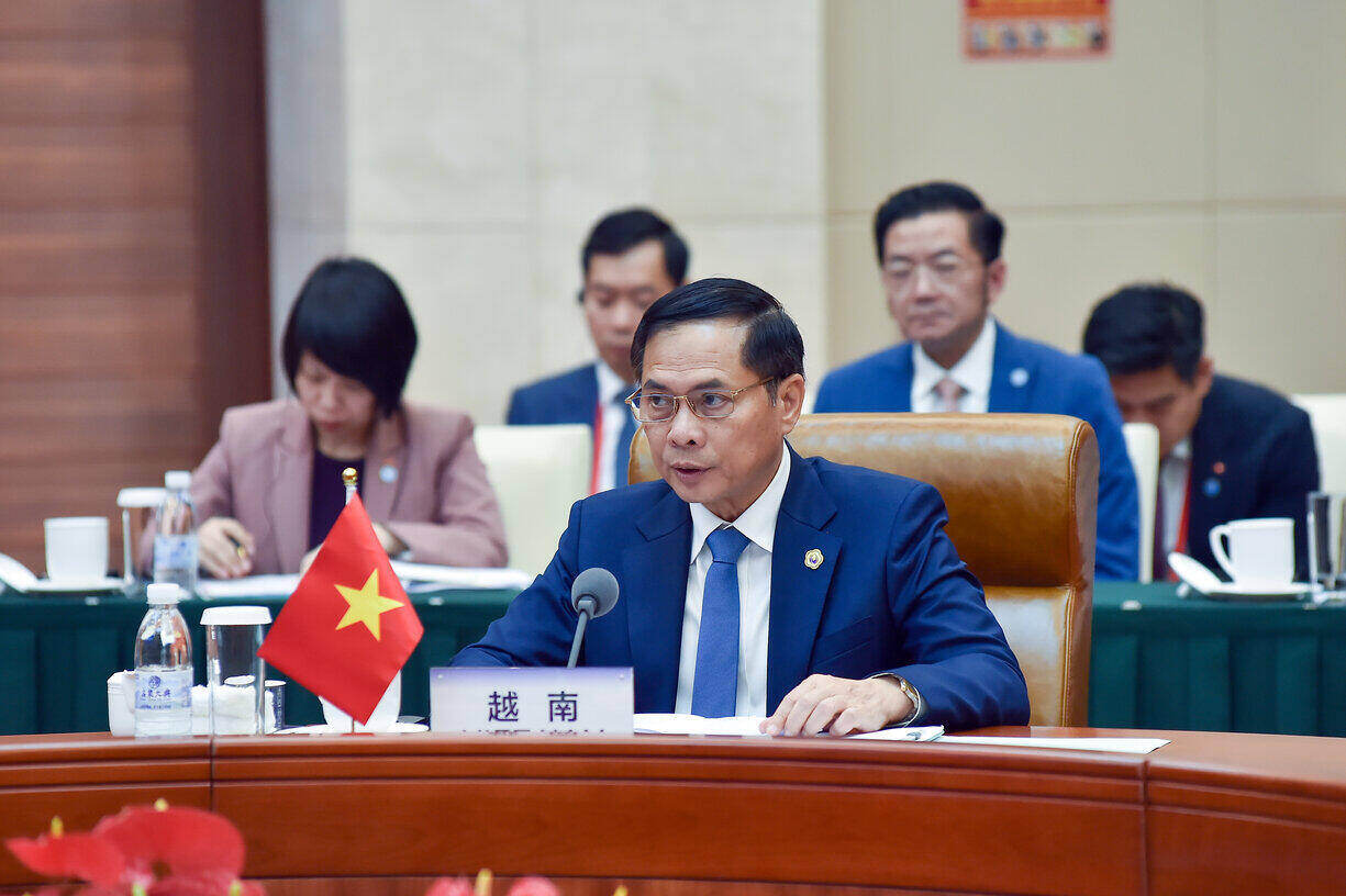 Deputy Prime Minister and Minister of Foreign Affairs Bui Thanh Son led the Vietnamese delegation to attend the 10th Mekong - Lan Thuong Cooperation Foreign Ministers' conference. Photo: Ministry of Foreign Affairs