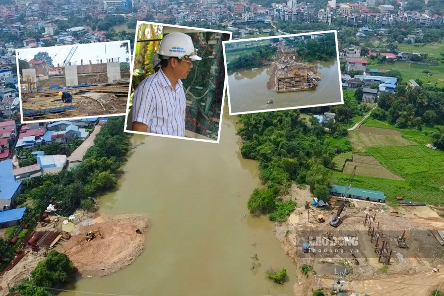 Thai Nguyen省で川を渡る橋を建設するために1兆5000億ドン以上を投資。写真:Nguyen Hoan.