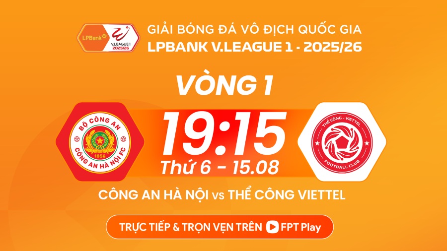 Hanoi Police meet The Cong Viettel in round 1 of V.League 2025-2026. Photo: FPT Play