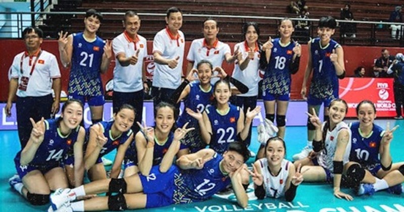 The U21 Vietnam women's volleyball team will meet U21 Chile at the U21 World Cup. Photo: FIVB